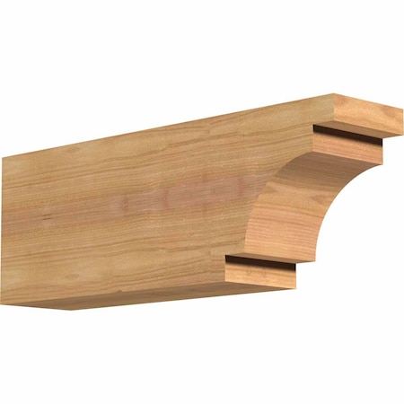 Ekena Millwork Mediterranean Smooth Rafter Tail, Western Red Cedar, 3 1/2"W x 6"H x 16"L RFT04X06X16MED00SWR